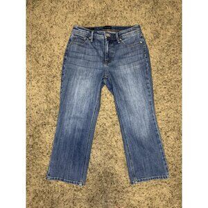 TALBOTS Demi Boot Crop Jeans Capri Mid Rise Casual Basic Preppy 4P Petite 28x22